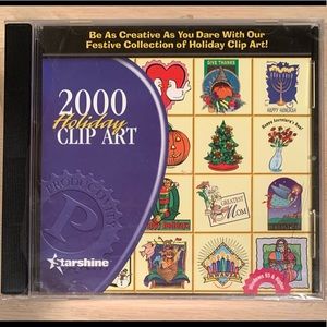 Starshine 2000 Holiday Clip Art, CD-Rom for PC (Vintage), NWOT
